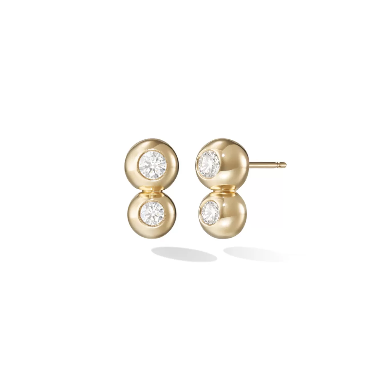 Earrings>Melissa Kaye AUDREY DOUBLE STUD Large